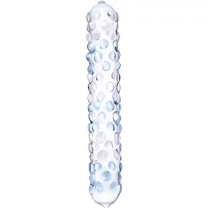 Glas Purple Rose Nubby Glass Dildo 7 Inch