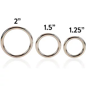 3 Piece Silver Ring Set