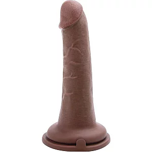 Me You Us Ultra Cock Realistic Suction Cup Dildo Brown 6.5 Inch