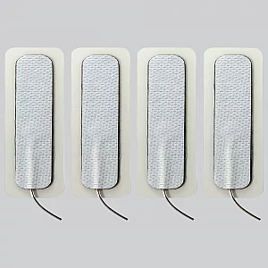 ElectraStim UniPolar Long ElectraPads 4 pack White