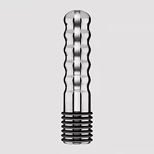 ElectraStim BiPolar Electrosex Wave Metal Dildo 7 Inch Silver