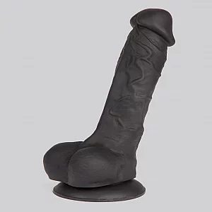 Lifelike Lover Luxe Realistic Silicone Dildo 8 Inch Black