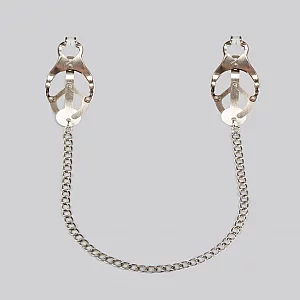 Bondage Boutique Squeeze and Tease Nipple Clamps Silver