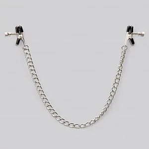 Bondage Boutique Adjustable Nipple Clamps Silver