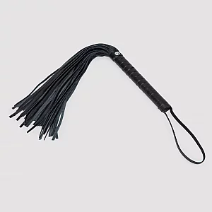 DOMINIX Deluxe Leather Flogger Black