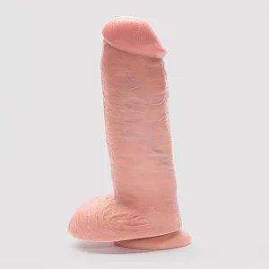 King Cock Extra Girthy Ultra Realistic Suction Cup Dildo with Balls 9.5 Inch Flesh Pink