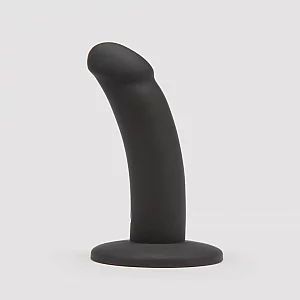 Lovehoney Curved Silicone Suction Cup Dildo 5.5 Inch Black