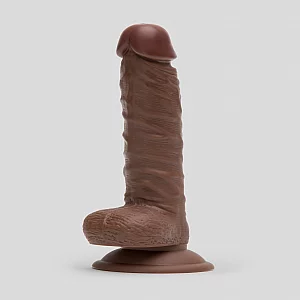 Lifelike Lover Classic Realistic Dildo 8 Inch Flesh Brown