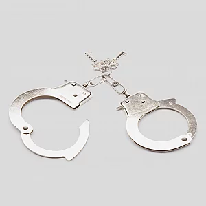 Bondage Boutique Silver Handcuffs Silver