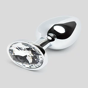Lovehoney Jewelled Metal Butt Plug 2.5 Inch Silver