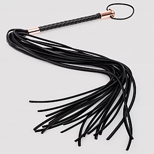 Lovehoney Premium Faux Leather Flogger Black