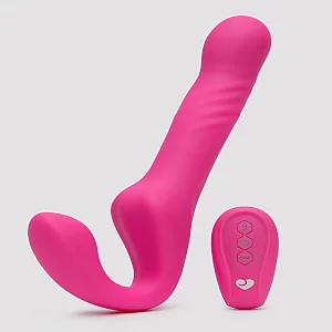 Lovehoney Double Vision Remote Control Thrusting Strapless Strapon Pink