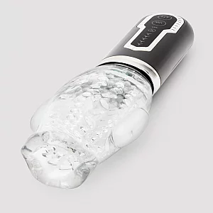Male Rotating Thrusting Rechargeable Blowjob Masturbator Clear