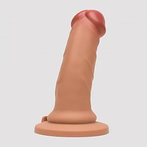 Lifelike Lover Luxe Realistic Silicone Dildo 7 Inch Flesh Tan Flesh Tan