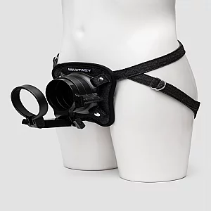 MAXTASY Male Masturbator StrapOn Harness Black