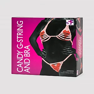 Sweet and Sexy Candy Pink Heart Bra Set