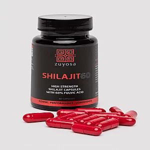 Zuyosa Shilajit 60 High Strength Supplements for Men 60 Capsules