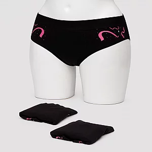 Intimina Bloom Period Underwear 3 Pack XS Black