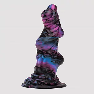 Fantasy Mutant Galaxy Silicone Dildo Purple