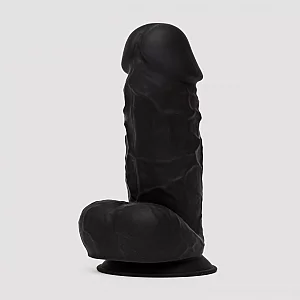 SILEXD Girthy Dual Density Black Realistic Silicone Dildo 8.5 Inch Black