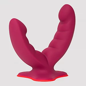 Fun Factory Ryde Red Double Ended Grinding Silicone Dildo Red
