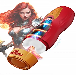 Solara Fire Sorceress Thrusting Heating and Vibrating Virtual Reality Masturbator