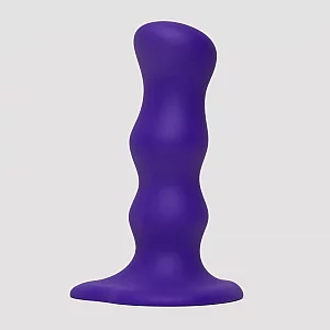 StrapOnMe Soft Touch Silicone Geisha Balls Dildo 6 Inch Purple