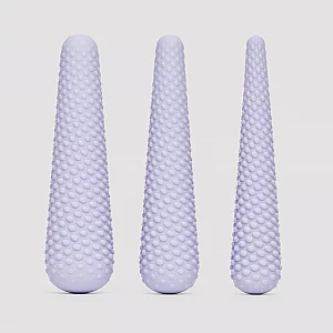 Rocks Off Unite Double Ended Textured Silicone Dilator Set Purple